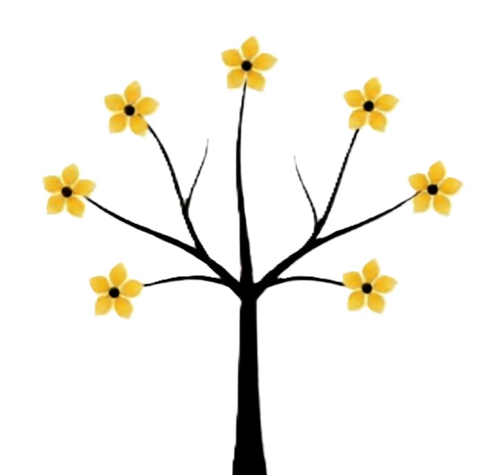 Yellow flower tree